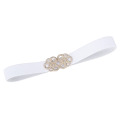 Grace Karin Women Ladies Girls Metal Floral Interlock Buckle Stretchy Elastic Waist Belt Waistband CL010410